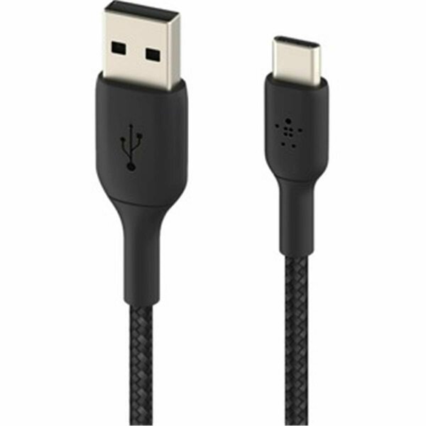 Fasttrack BOOSTCHARGE Braided USB-C to USB-A Cable - 6.56 ft. - Black FA2936889